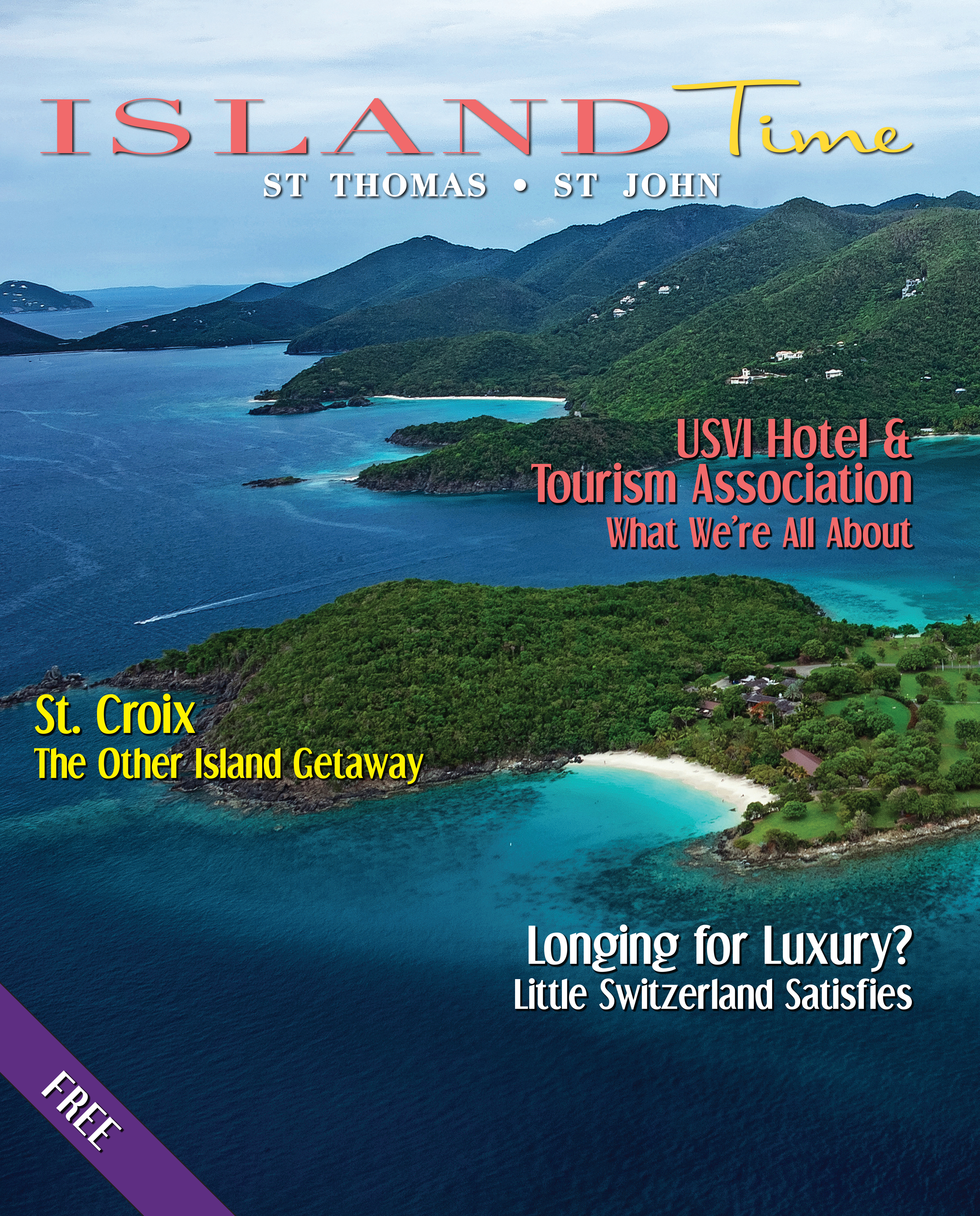 Island Time logo design & 32 page magazine layout