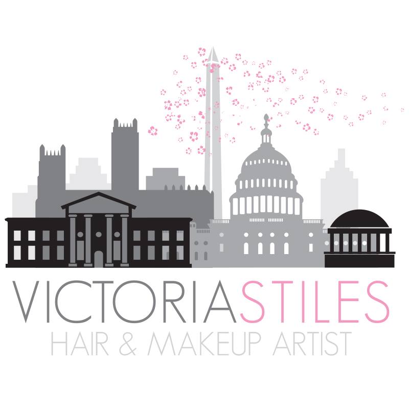 Victoria Stiles Hair & Makeup Artist logo design