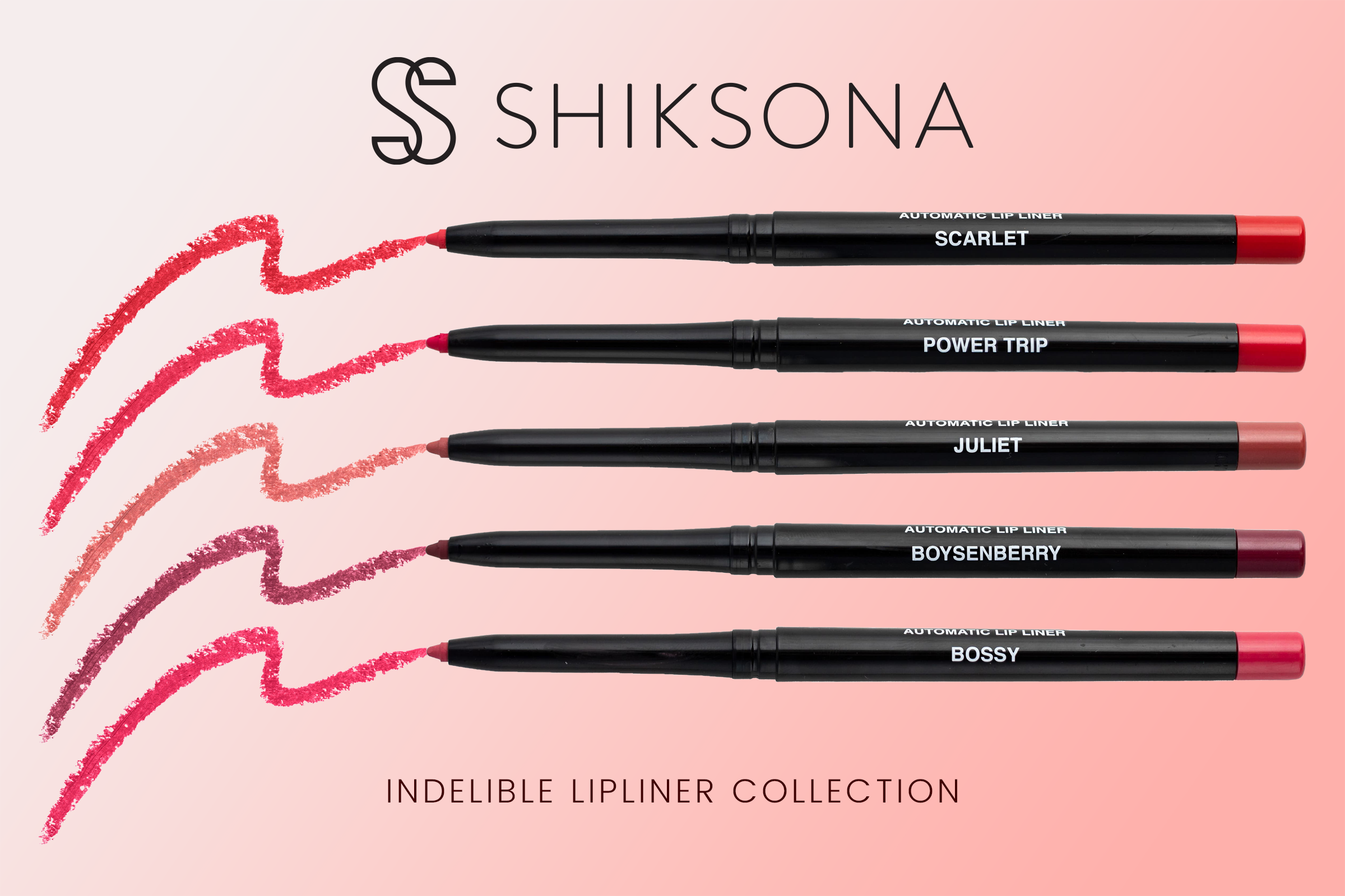 Graphic Design, ShikSona Beauty's Indelible Lip Liner Collection